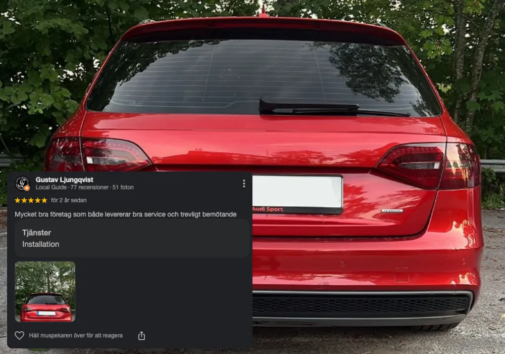 Tona Rutor med Solfilm FTF Cars AB Solfilm Audi