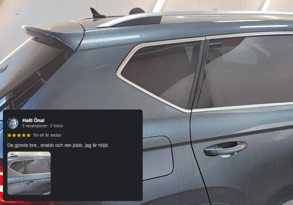 Tona Rutor med Solfilm FTF Cars AB Snyggt solfilm