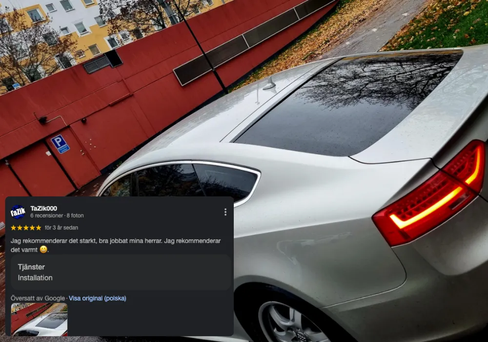 Tona Rutor med Solfilm FTF Cars AB Solfilm