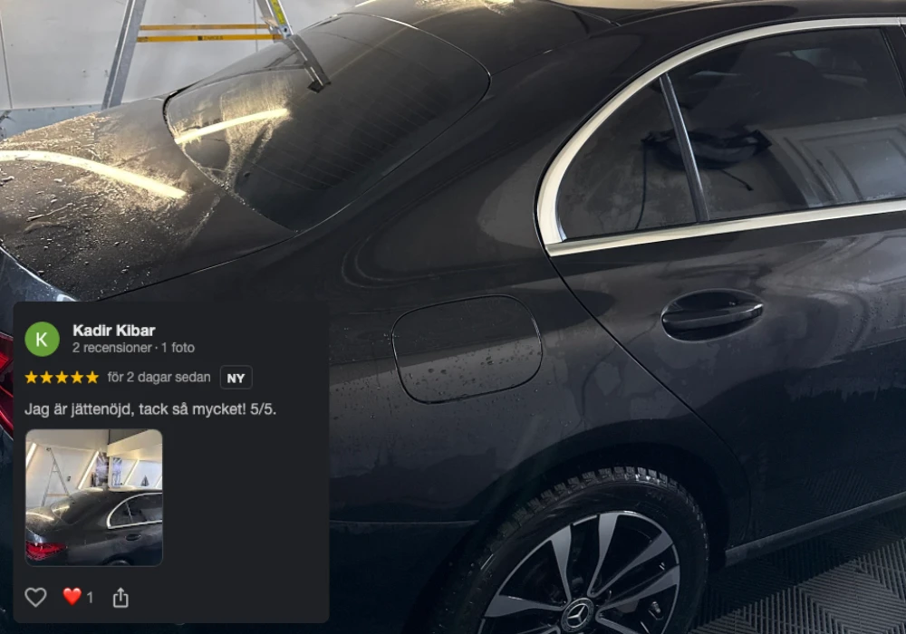 Tona Rutor med Solfilm FTF Cars AB Solfilm Mercedes