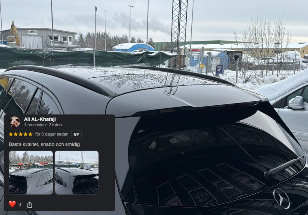 Tona Rutor med Solfilm FTF Cars AB Mercedes Solfilm